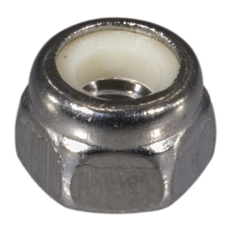 Midwest Fastener Nylon Insert Lock Nut, M4-0.70, A2 Stainless Steel, Not Graded, 100 PK 55127